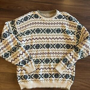 Men’s Vintage Style Knit Sweater L-XL